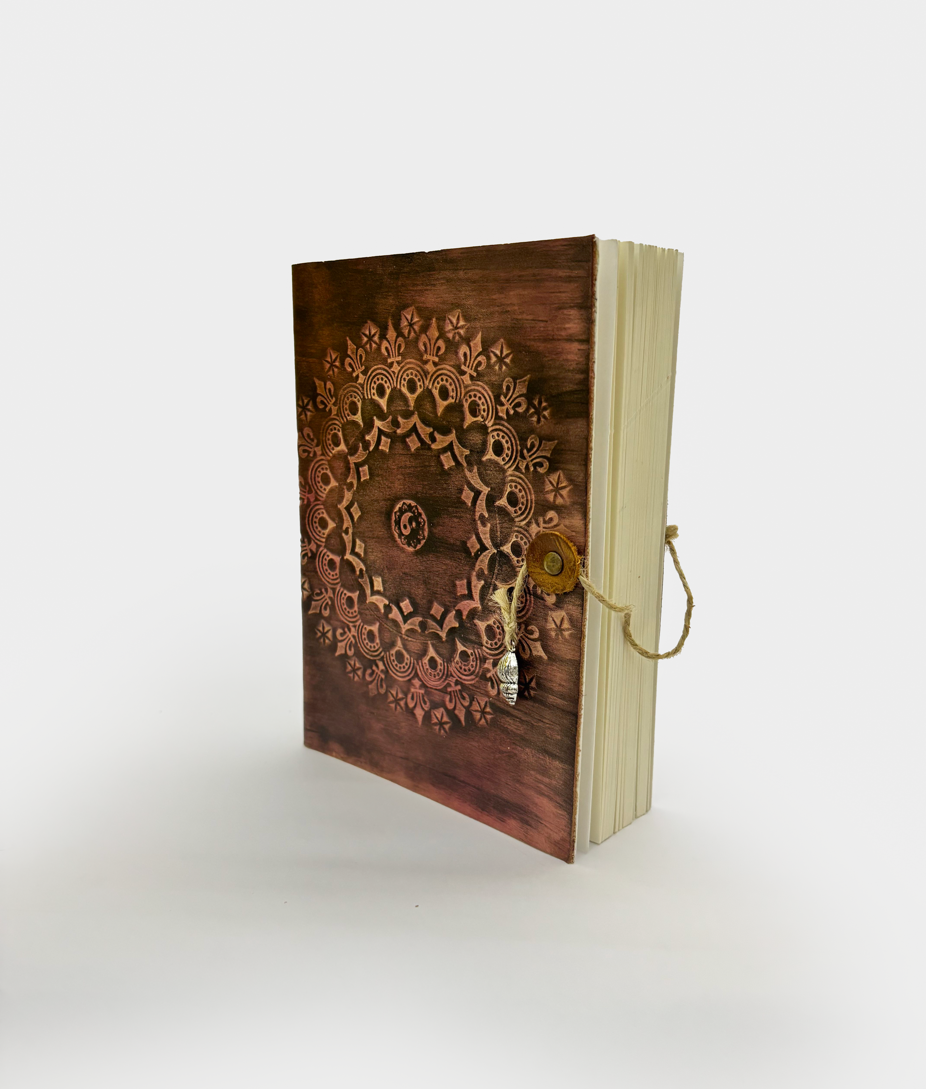 Rustic Mandala Leather Notebook