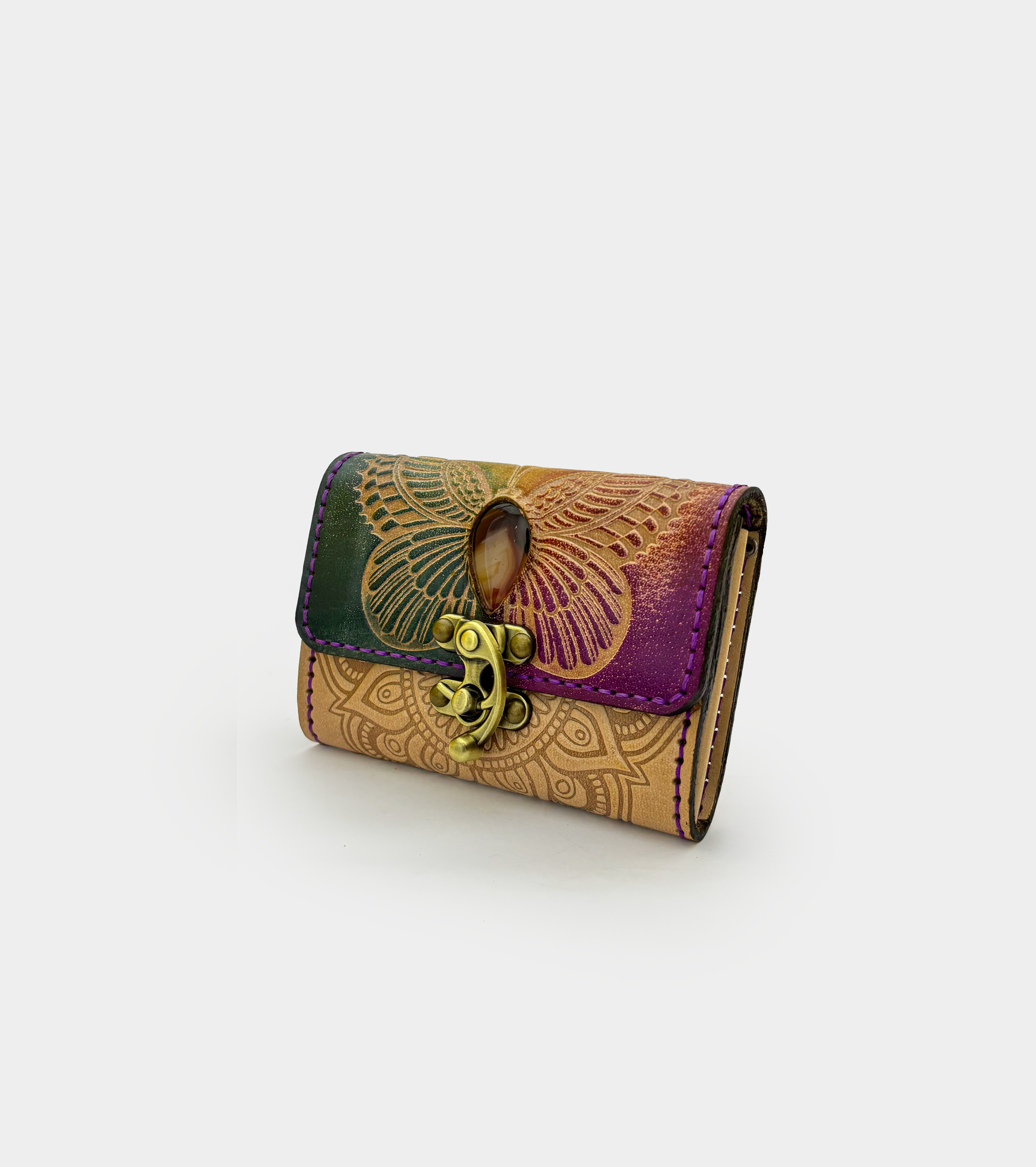 Colorful Leather Clutch – Small
