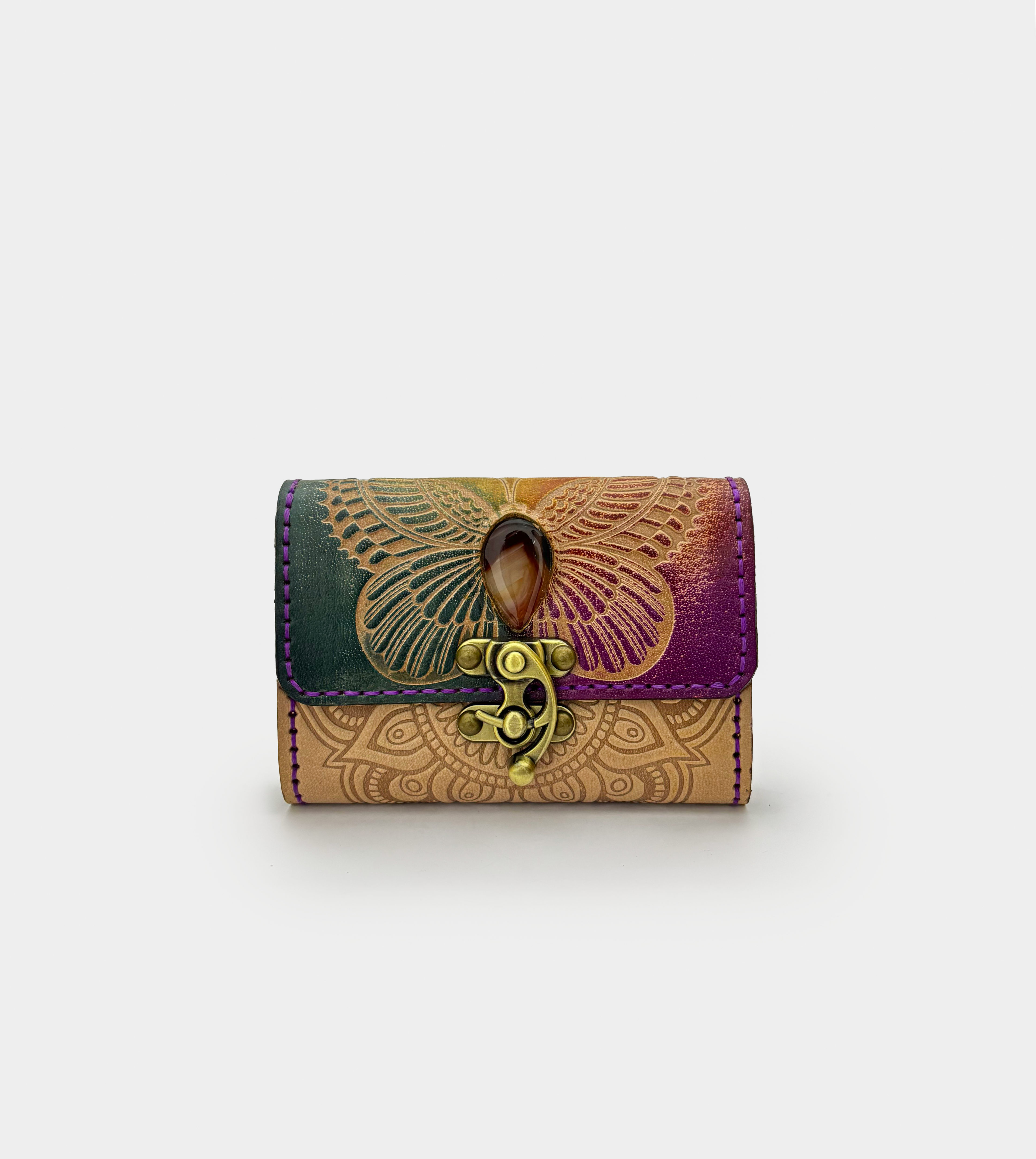 Colorful Leather Clutch – Small