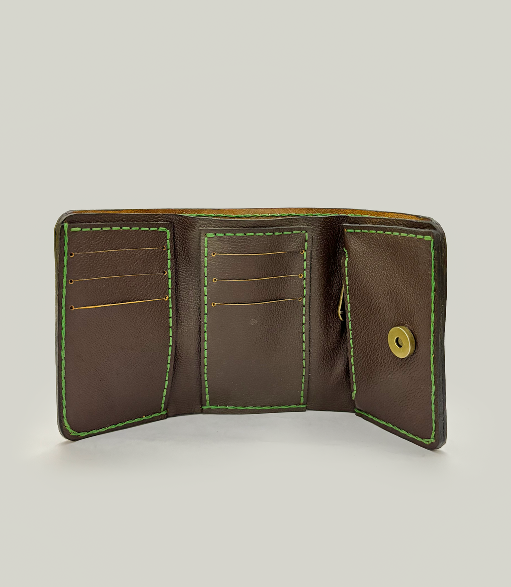 Egyptian Hieroglyph Leather Clutch