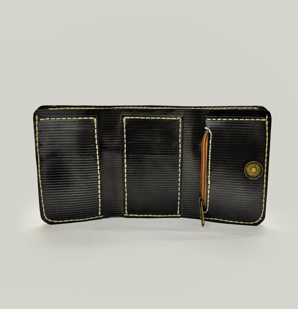 Geometric Leather Clutch