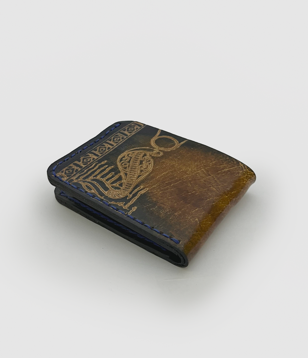 Two-Tone Cobra Leather Bifold