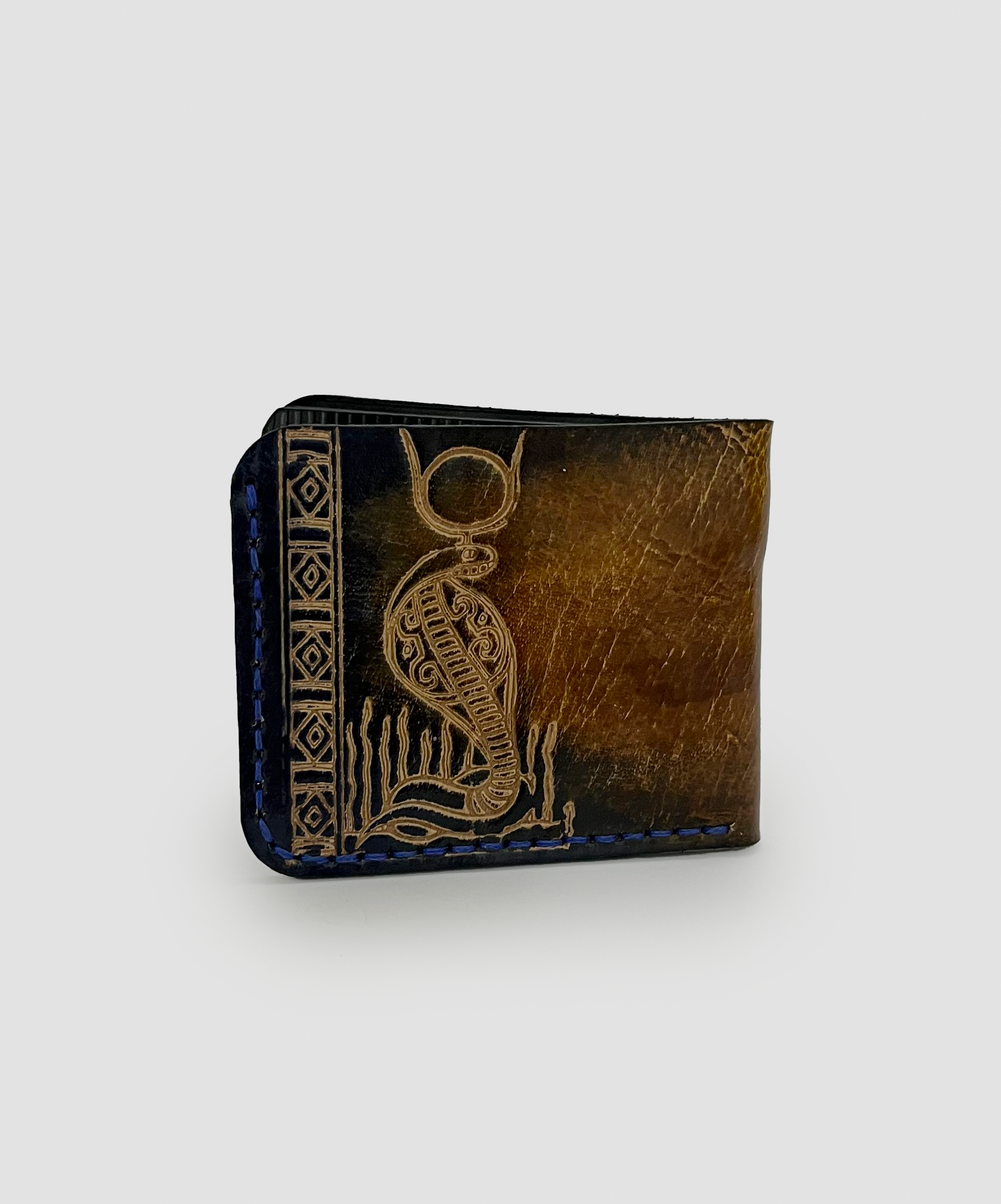 Two-Tone Cobra Leather Bifold