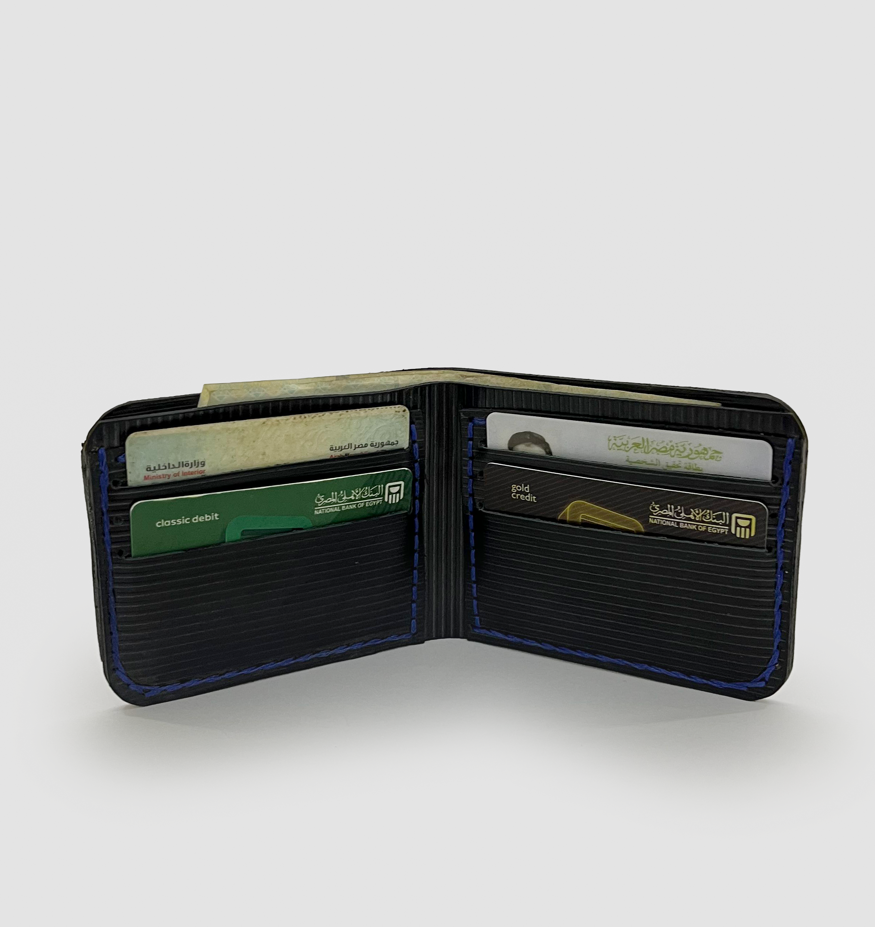 Two-Tone Cobra Leather Bifold