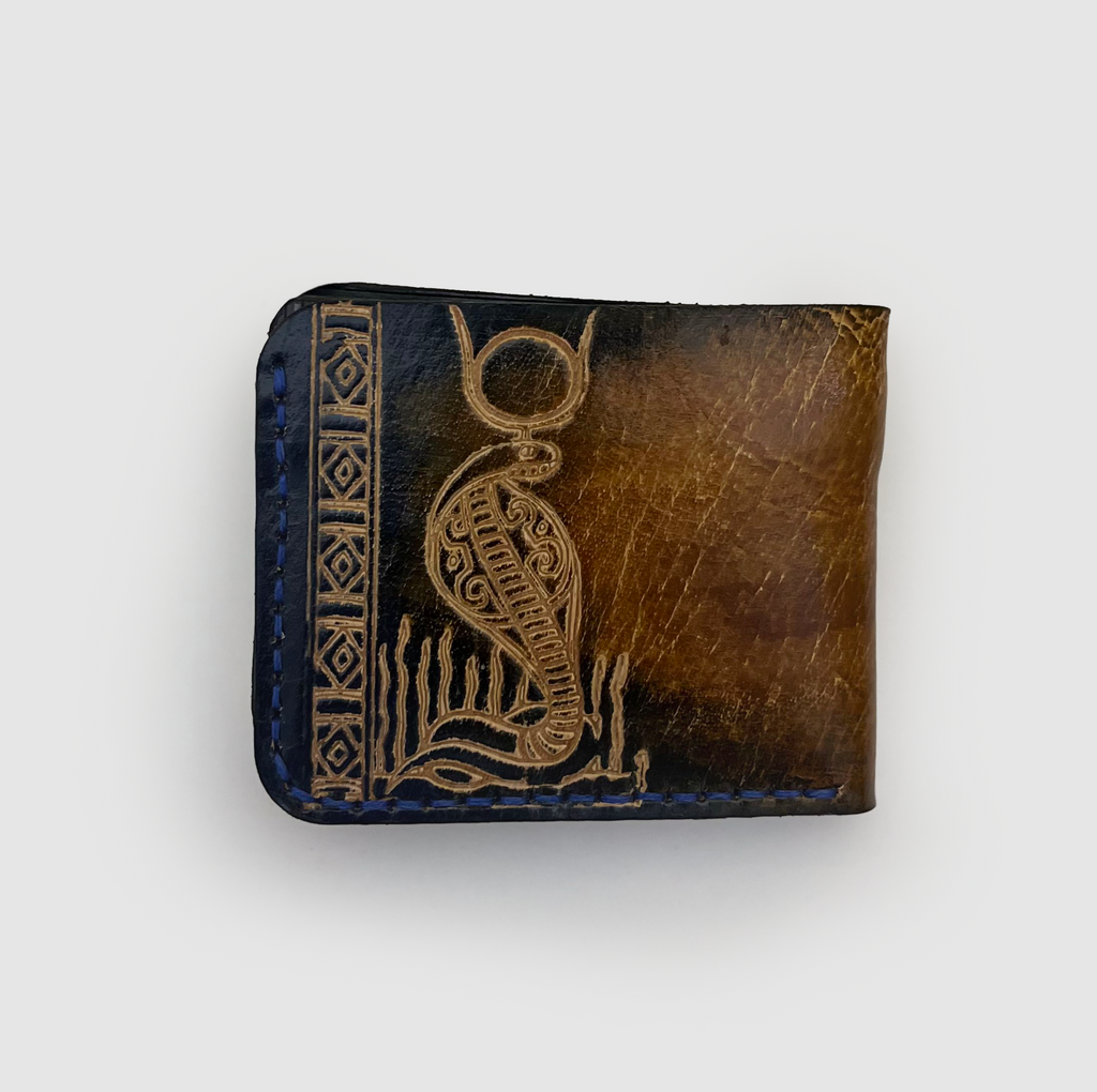 Two-Tone Cobra Leather Bifold