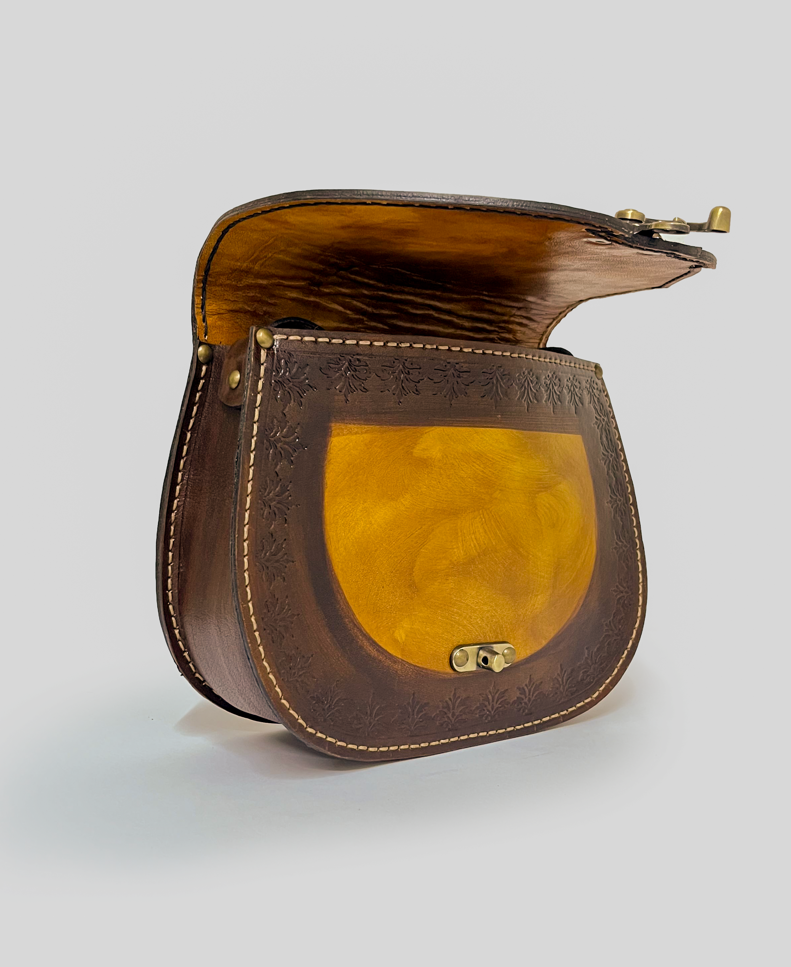 Green Leaf Crossbody Bag