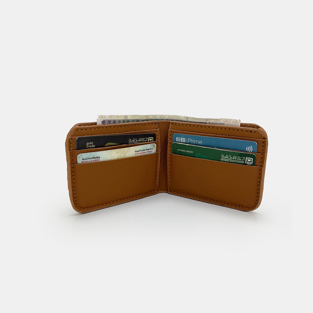 Brown Ostrich Leather Wallet