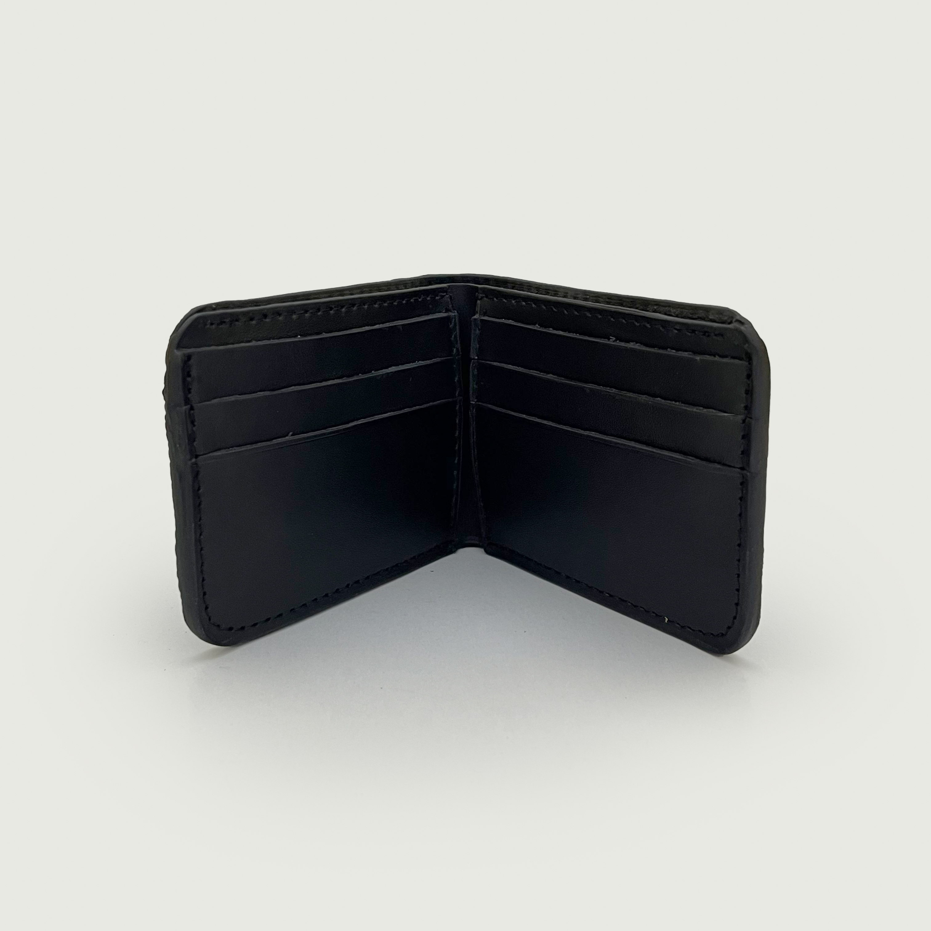 Black Ostrich Leather Wallet