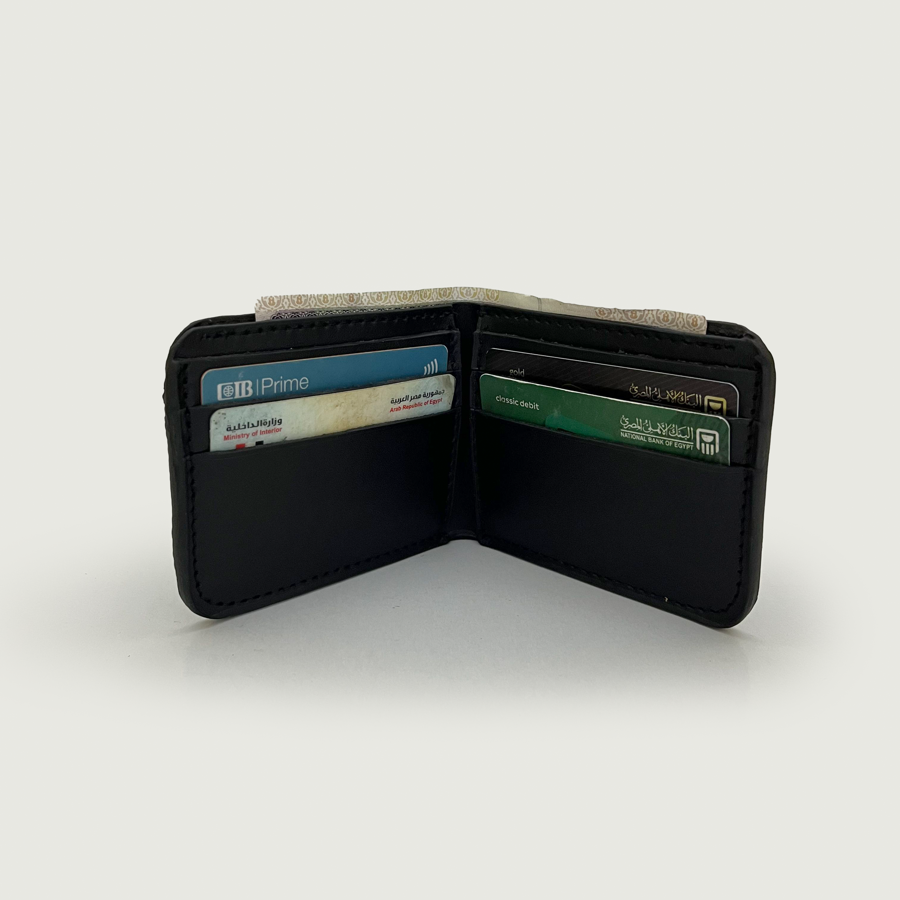 Blue Ostrich Leather Wallet