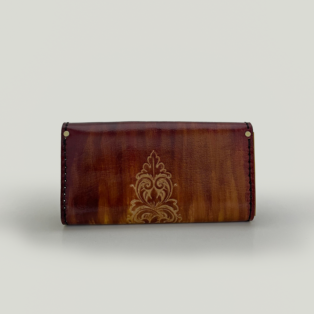 Butterfly Leather Clutch