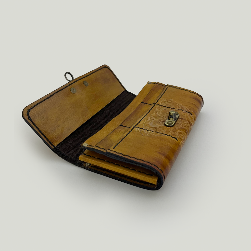 Butterfly Leather Clutch