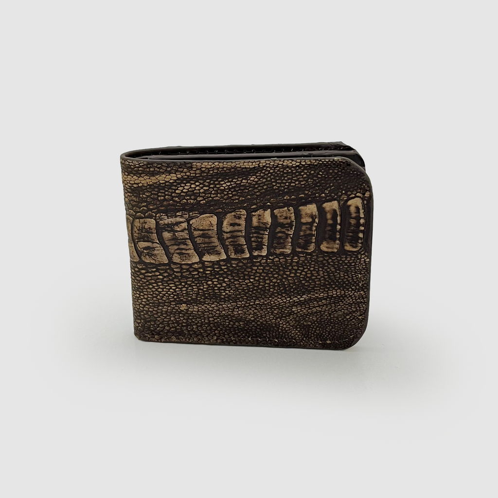 Dark Brown Ostrich Wallet