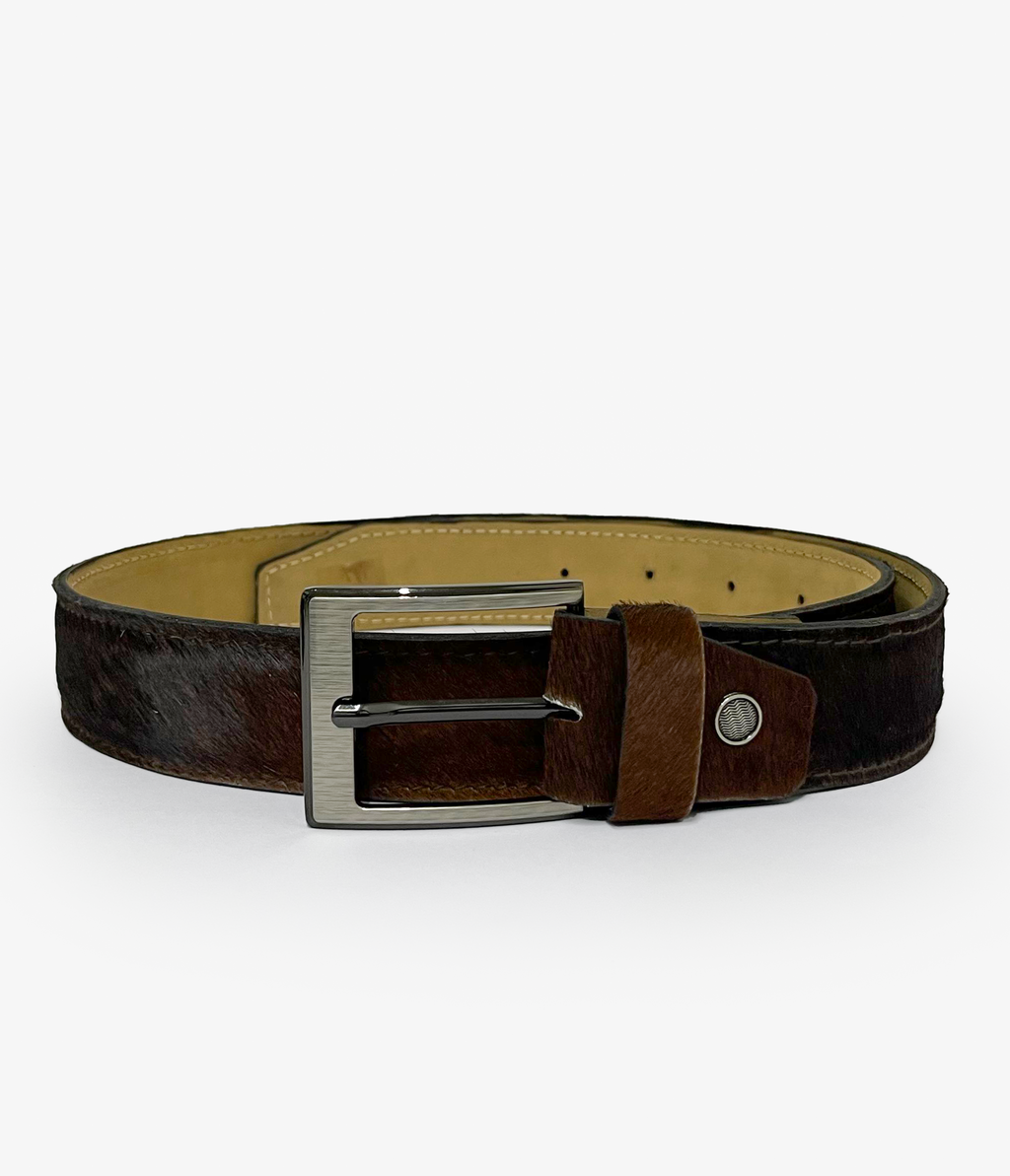 Dark Brown Cowhide Belt