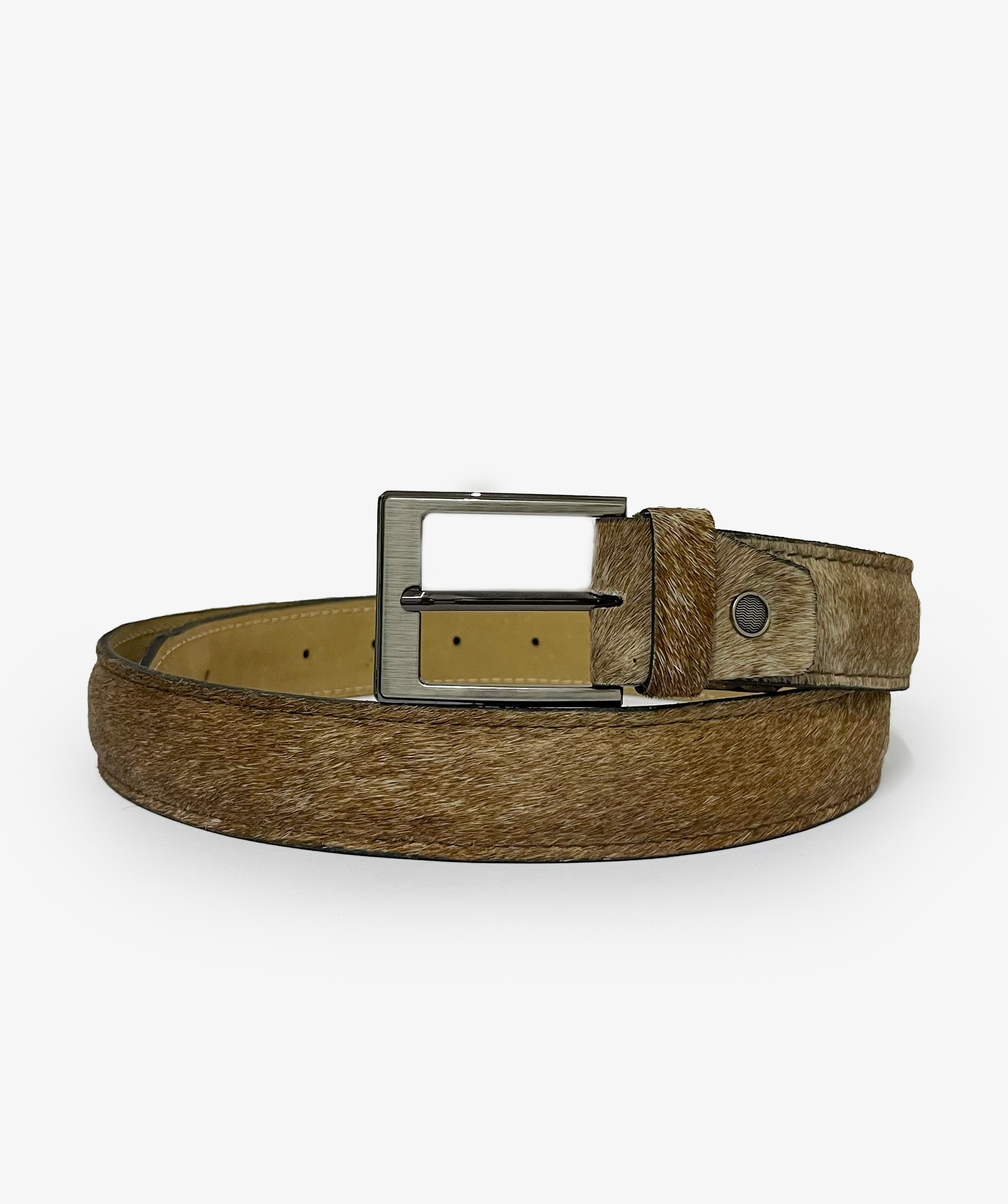 hair leather belt